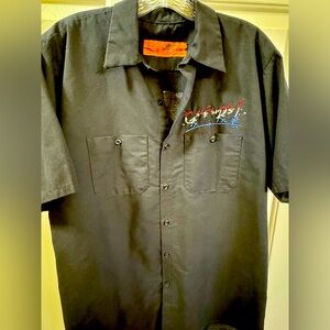 Guns N Roses Rare Red Cap Shirt Size Large Button Down Rare Shirt